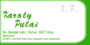 karoly pulai business card